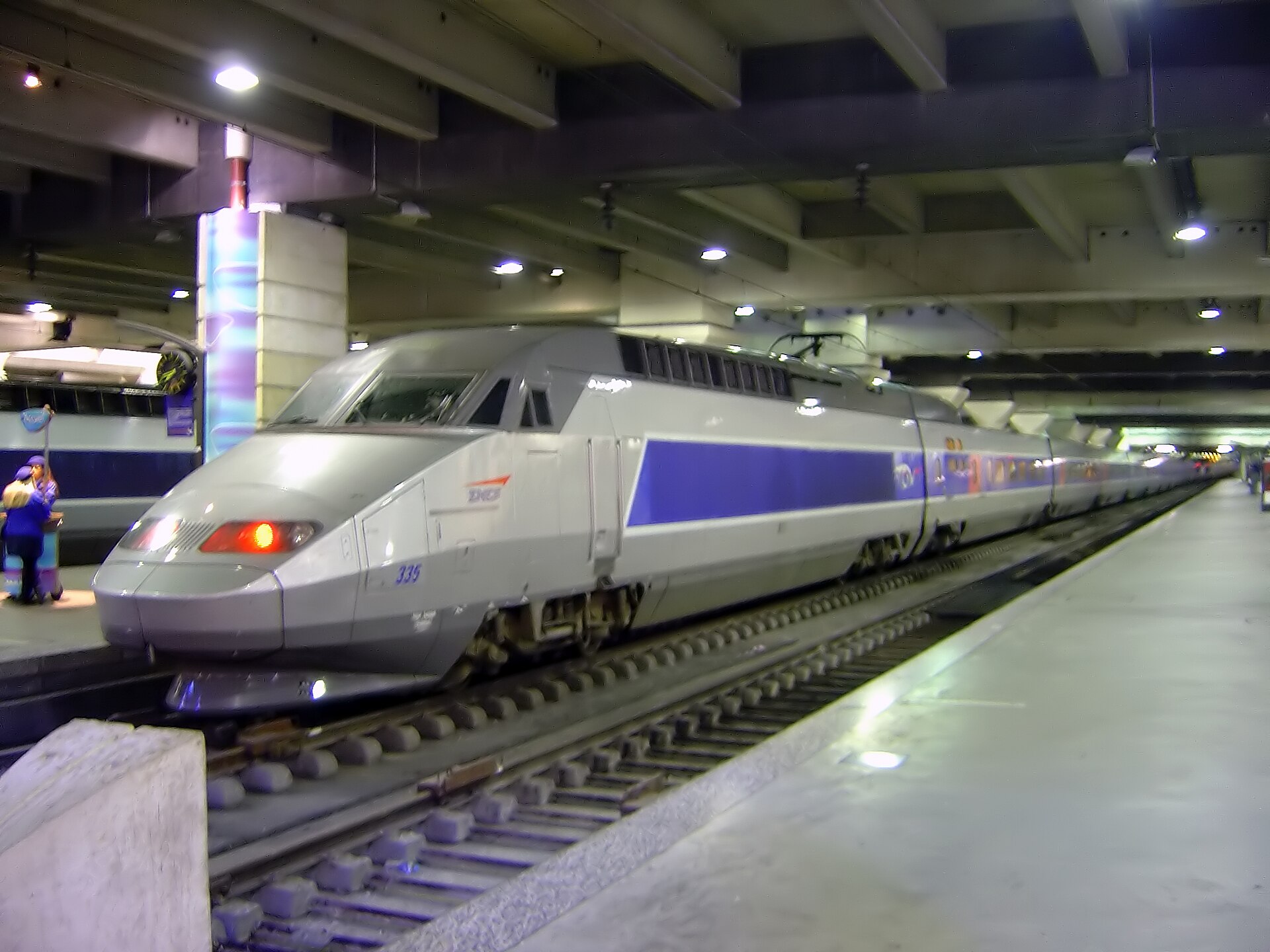 TGV high-speed train at Gare Montparnasse, Paris